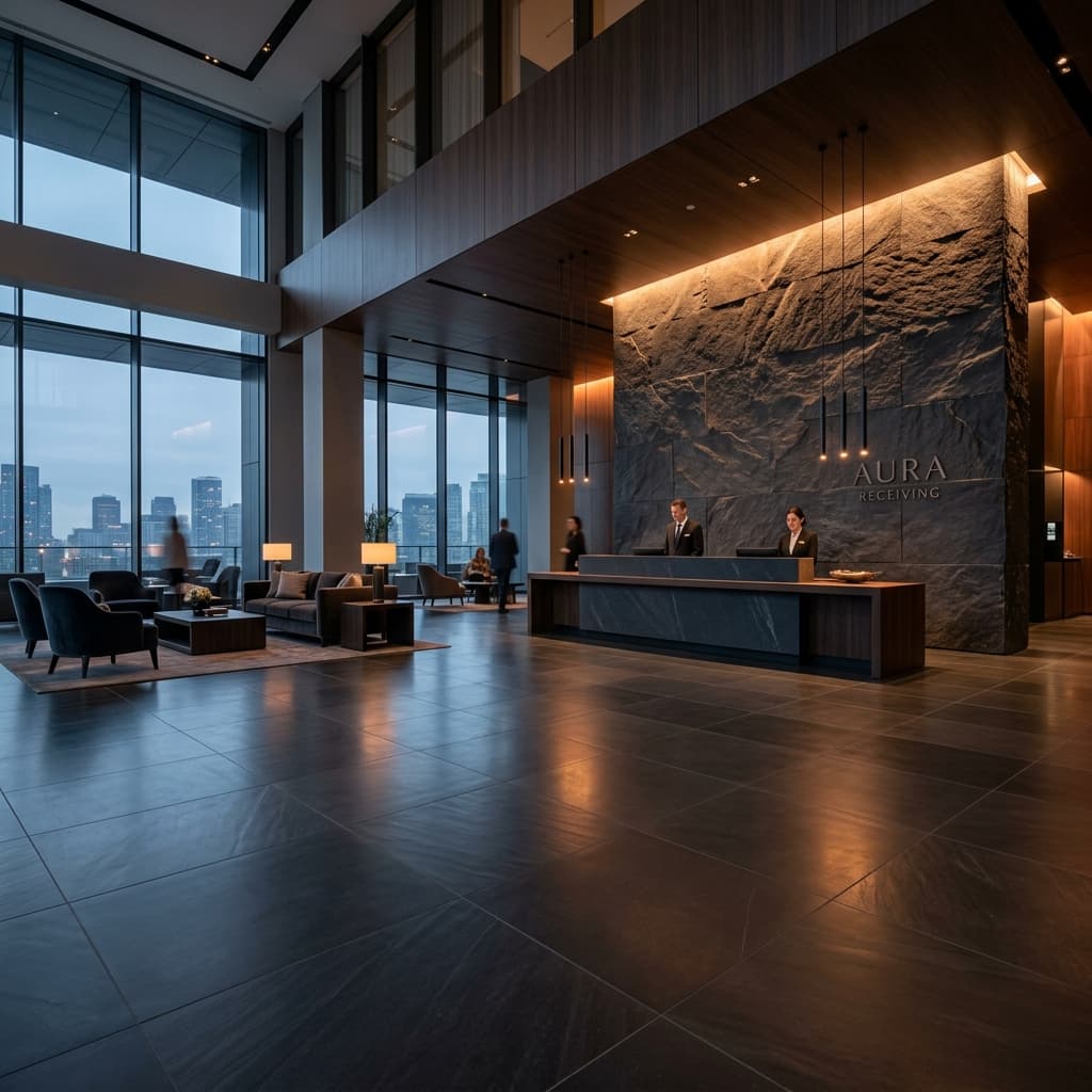 Premium Commercial Lobby Tiling